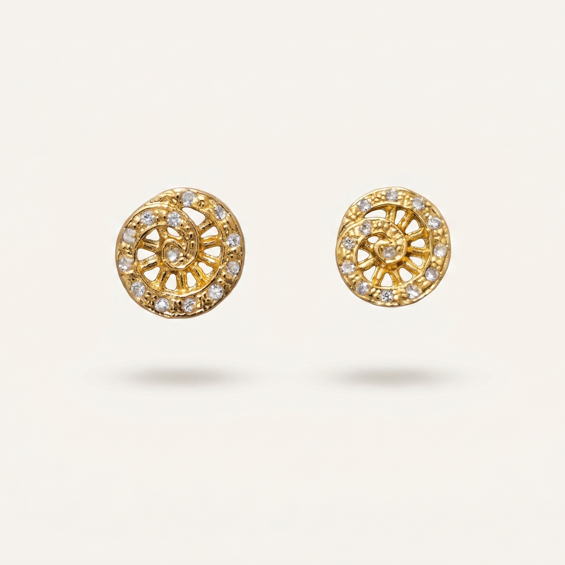 Celestial Spiral Gold Stud_Main
