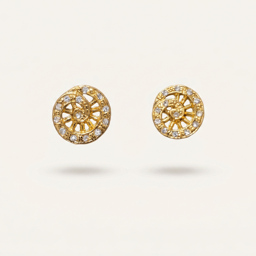 Celestial Spiral Gold Stud_Main