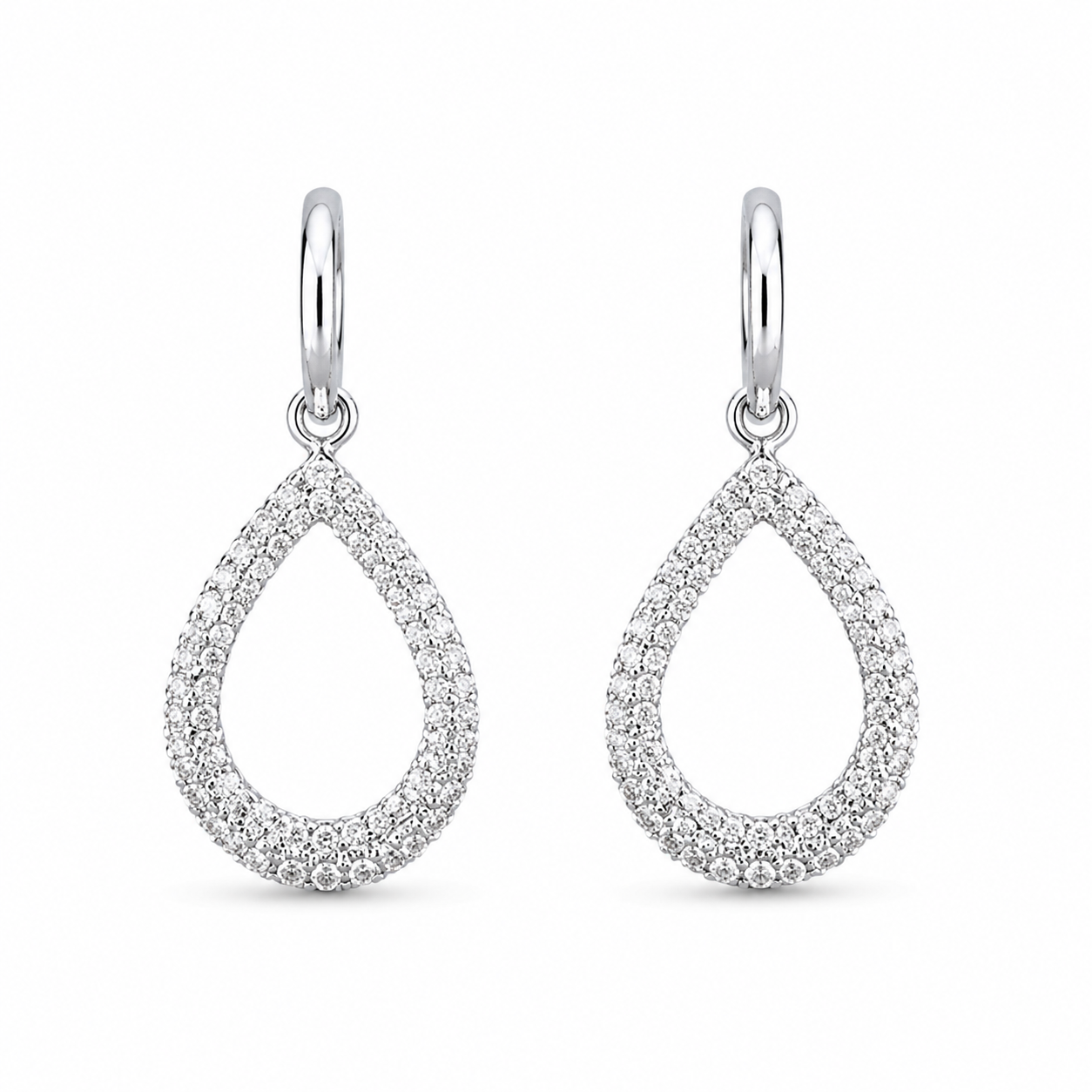 Celeste Teardrop Hoop Earrings