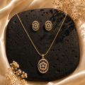 Stella Bloom Pendant Set - 24K Gold Plated